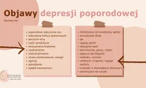 Objawy depresji poporodowej: zaburzenia snu, lęk, smutek, poczucie winy. To nie tylko baby blues, ale poważny stan wymagający pomocy.