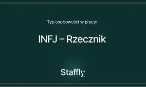 Typ osobowości w pracy: INFJ – Rzecznik. Logo Staffly.