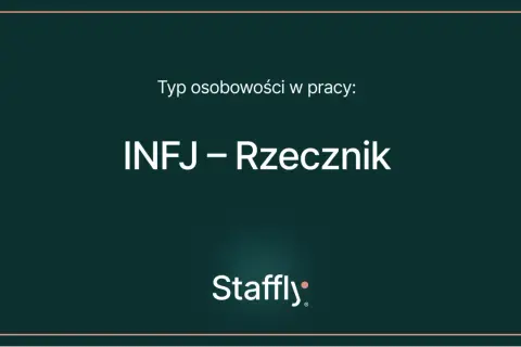 Typ osobowości w pracy: INFJ – Rzecznik. Logo Staffly.