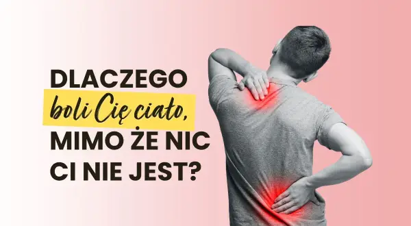 Mężczyzna z bólem pleców i karku, mimo że nie ma ku temu widocznych powodów. Czy to sygnał, że ignorujemy potrzeby fizjologiczne?