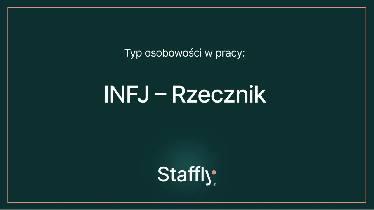 Typ osobowości w pracy: INFJ – Rzecznik. Logo Staffly.