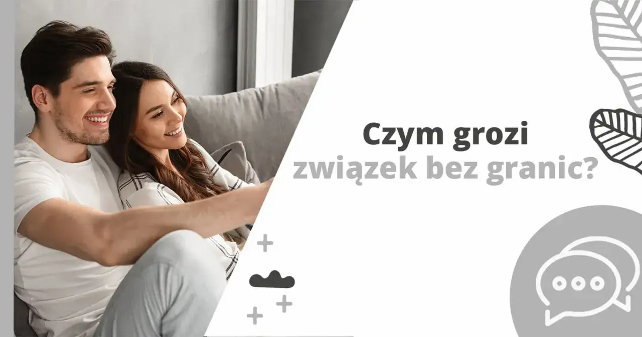 Uśmiechnięta para przytula się na kanapie. Czy związek bez granic, czyli fwb, może być problematyczny?