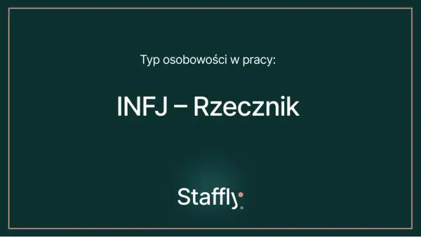 Typ osobowości w pracy: INFJ – Rzecznik. Logo Staffly.